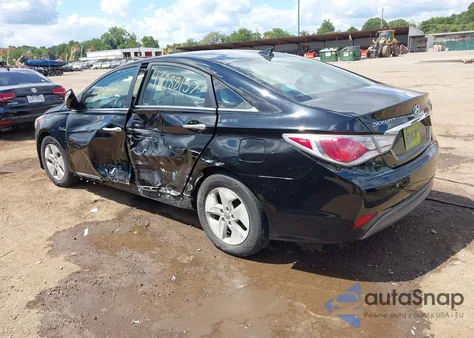 2012 Hyundai Sonata Hybrid из США, поврежденный, VIN KMHEC4A49CA019789